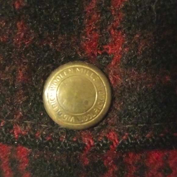 1950s Woolrich Mackinaw Wool Hunting Coat Jacket Size 38 Red Tartan Plaid - Picture 4 of 12